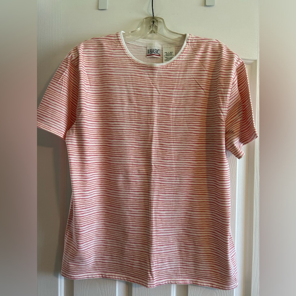 Pink & White with a hint of yellow t shirt